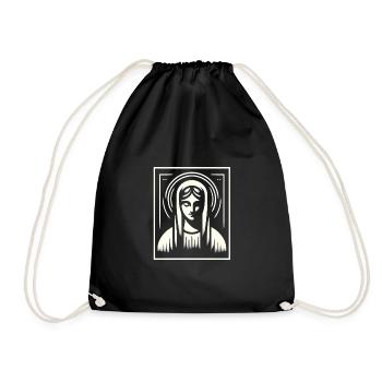 Modern Madonna - Drawstring Bag - black - Front