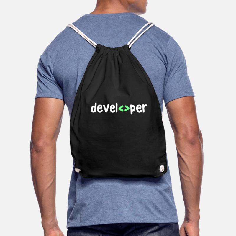 Developer Code Skripting Debug Informatik Geek Turnbeutel