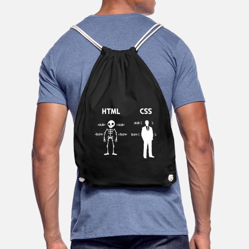 Code Css C++ Php Java Développeur Code Scripting Sac de sport léger