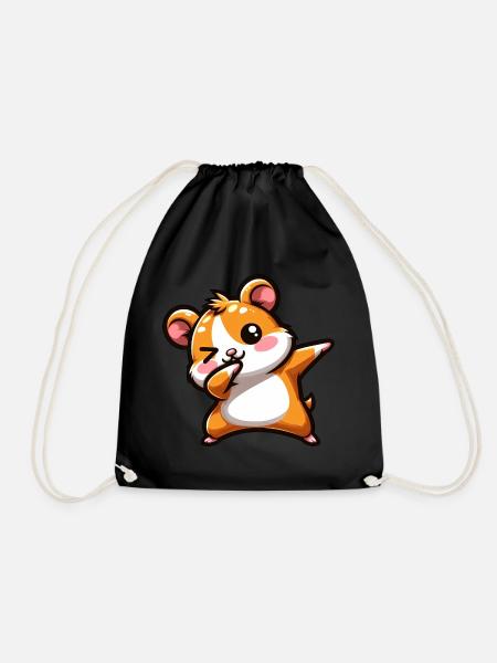 Hamster Dab Cochon d’Inde Cool Dabbing - Sac de sport léger - noir