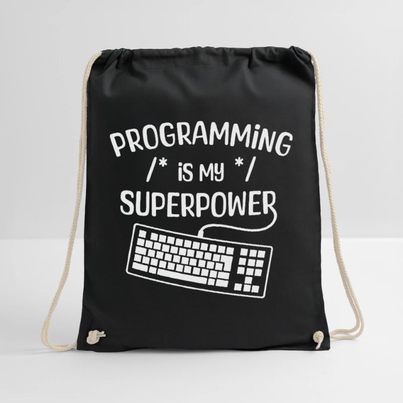 Computerfreak Developer Statement Coding Computer Science Drawstring Bag