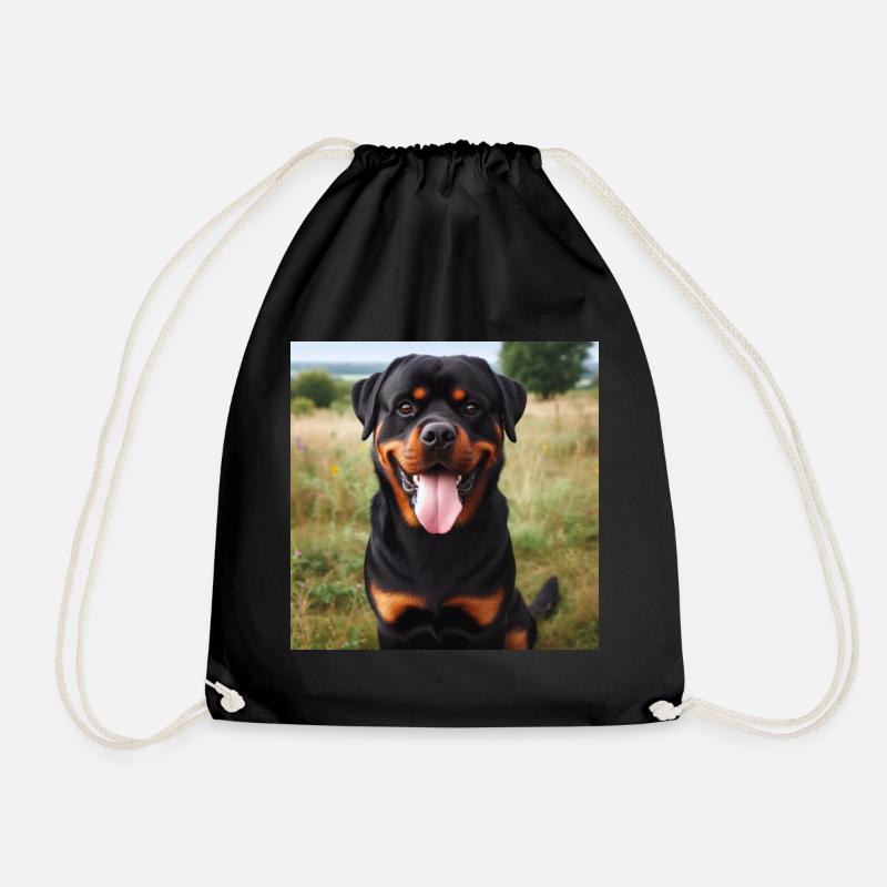 Rottweiler - Turnbeutel - Schwarz