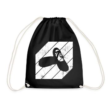 Ballet Shoes Sketch - Drawstring Bag - black - Front