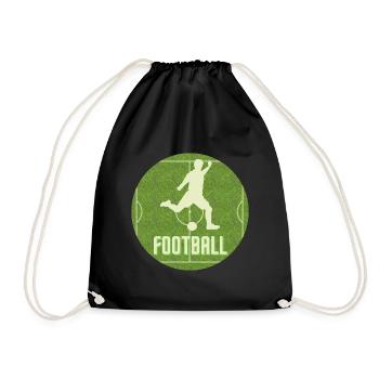Football - Drawstring Bag - black - Front