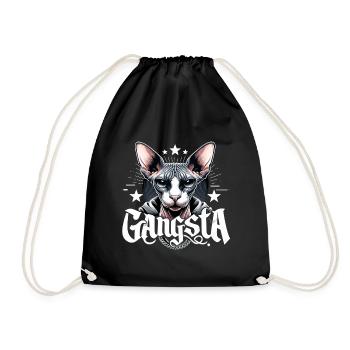 Cadeau de gangster gangsta cool chat Sphynx - Sac de sport léger - noir - Devant
