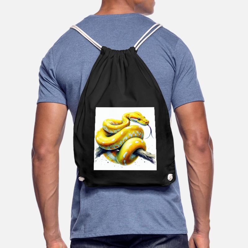 Python jaune Sac de sport léger