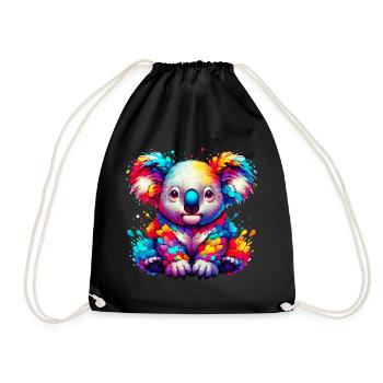 Koala - Turnbeutel - Schwarz - Vorne