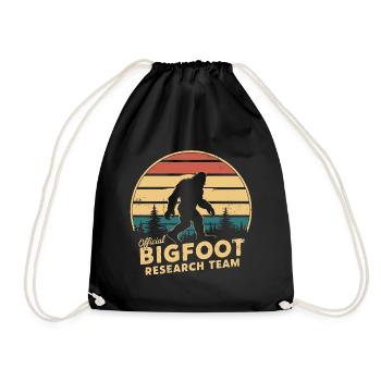 Offizielles Bigfoot Research Team Sasquatch Yeti - Turnbeutel - Schwarz - Vorne