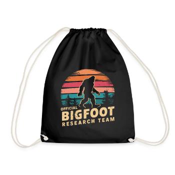 Offizielles Bigfoot Research Team Sasquatch Yeti - Turnbeutel - Schwarz - Vorne