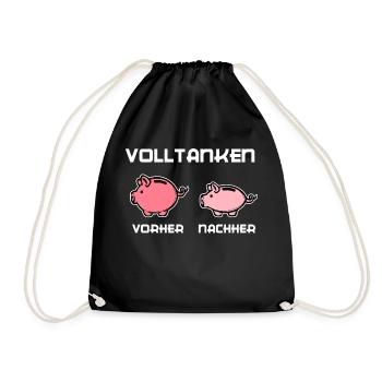 Déclaration de ravitaillement Pompe à essence diesel - Sac de sport léger - noir - Devant