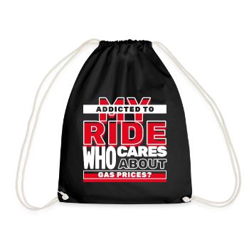 Gas Station Gasoline Statement Energy Power Drive - Drawstring Bag - black - Front