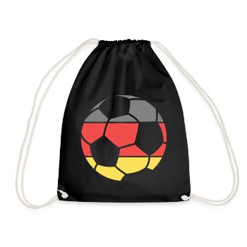 Team Germany Ball Symbol Tournament Winner Logo - Drawstring Bag - black - Front