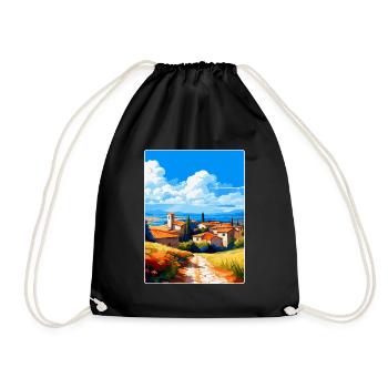 Extremadura Spanien Vintage Reiseplakat Souvenir - Turnbeutel - Schwarz - Vorne