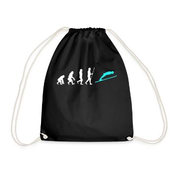 Ski Sports d’hiver Évolution Skieurs Hiver - Sac de sport léger - noir - Devant