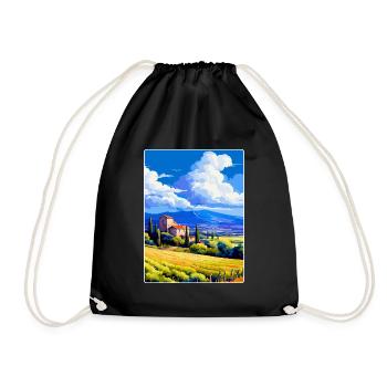 Provence Frankreich Vintage Reiseplakat Souvenir WPA - Turnbeutel - Schwarz - Vorne