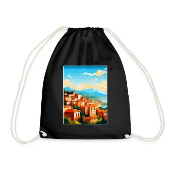 Grenade Espagne Affiche de voyage vintage WPA Souvenir - Sac de sport léger - noir - Devant