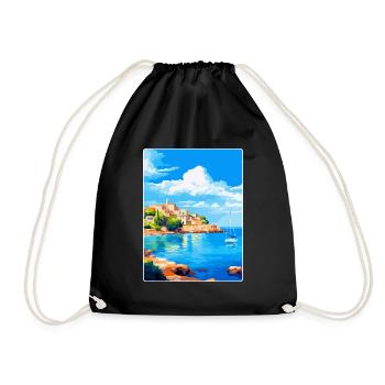 Balearen Spanien Vintage Reiseplakat WPA - Turnbeutel - Schwarz - Vorne