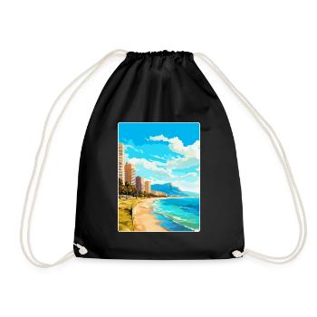 Alicante Espagne Affiche de voyage vintage Souvenir WPA - Sac de sport léger - noir - Devant