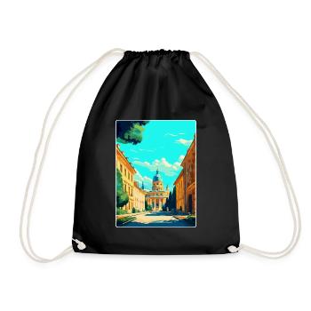 Potsdam Germany Vintage Travel Poster Souvenir WPA - Drawstring Bag - black - Front