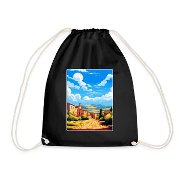 Extremadura Spanien Vintage Reiseplakat Souvenir - Turnbeutel - Schwarz - Vorne