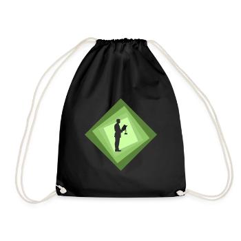 Traitement du droit judiciaire - Sac de sport léger - noir - Devant