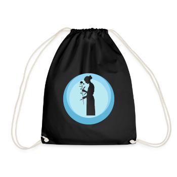 Florist Botanical - Drawstring Bag - black - Front