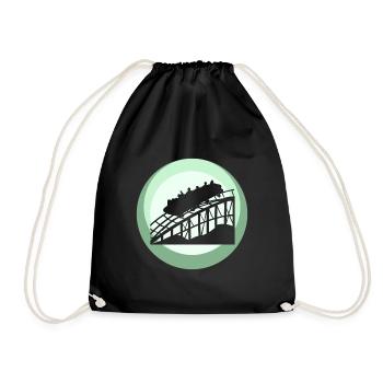 Roller coaster Lukas Rummel - Drawstring Bag - black - Front