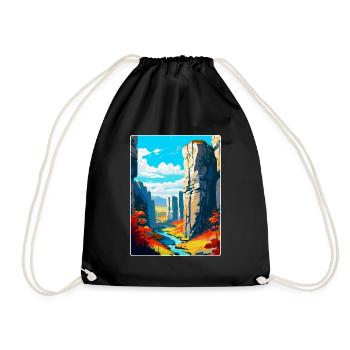 Affiche de voyage du Karst morave en République tchèque WPA - Sac de sport léger - noir - Devant