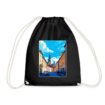 Olomouc République tchèque Affiche de voyage vintage WPA - Sac de sport léger - noir - Devant