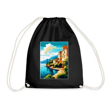 Mallorca Spanien Vintage Reiseplakat Souvenir WPA - Turnbeutel - Schwarz - Vorne