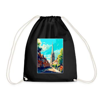 Salisbury England Uk Reiseposter Souvenir WPA - Turnbeutel - Schwarz - Vorne