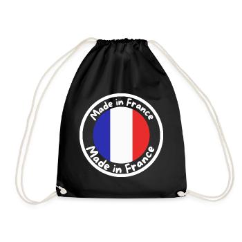 Made in France - Drawstring Bag - black - Front