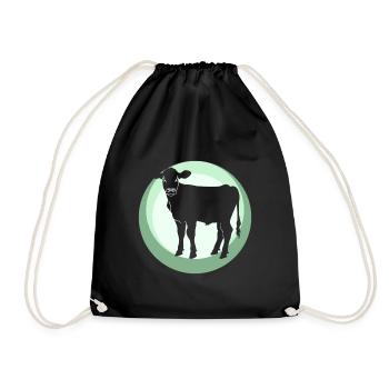 Vegan Veganer - Drawstring Bag - black - Front