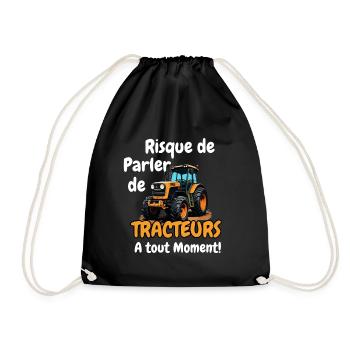 Risque de parler de tracteurs a tout Moment - Sac de sport léger - noir - Devant