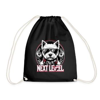 West Highland White Terrier Niveau supérieur Hip Hop - Sac de sport léger - noir - Devant