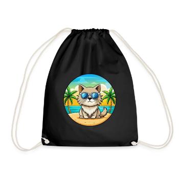 Lunettes de soleil Colorpoint Persian Cat Breed Cartoon - Sac de sport léger - noir - Devant