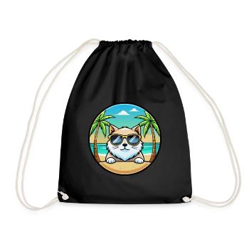 Himalayan Race Dessin Animé Lunettes De Soleil Plage - Sac de sport léger - noir - Devant