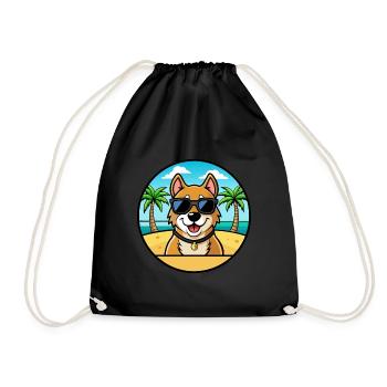 Alano Español Chien Race Dessin Animé Lunettes de Soleil Plage - Sac de sport léger - noir - Devant