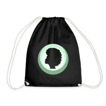 Afro des années 70 - Sac de sport léger - noir - Devant