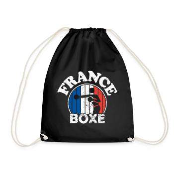 Boxe - France boxe - France - Equipe de boxe. - Sac de sport léger - noir - Devant