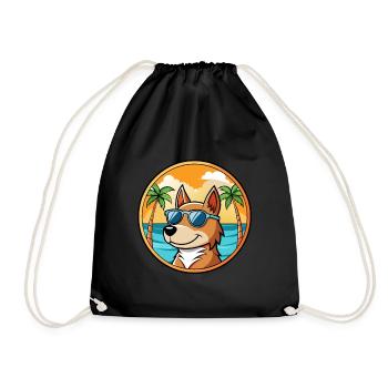 Lunettes de soleil uruguayennes Cimarron Dog Breed Cartoon - Sac de sport léger - noir - Devant