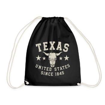 Texas, United States Since 1845 USA America - Drawstring Bag - black - Front