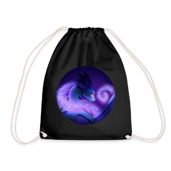 Stardust Dragon - Drawstring Bag - black - Front