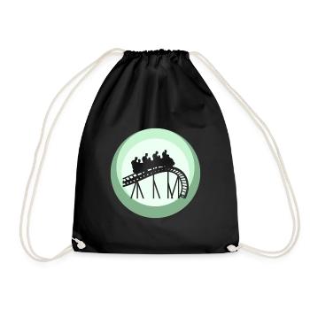 Fairground Ferris Wheel Marquee - Drawstring Bag - black - Front