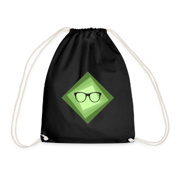 Lire l’auteur de l’écriture - Sac de sport léger - noir - Devant