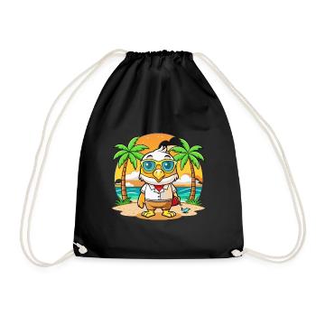 Lunettes de soleil Hawk Funny Cartoon Summer Beach - Sac de sport léger - noir - Devant