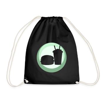 Snack Fast Food Food Truck - Drawstring Bag - black - Front