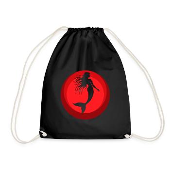 Mythical Creature Fin - Drawstring Bag - black - Front