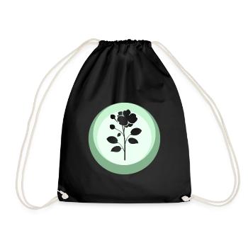 Floristry Florist Flower Power - Drawstring Bag - black - Front