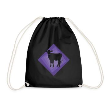 Vegan Vegan Healthy - Drawstring Bag - black - Front